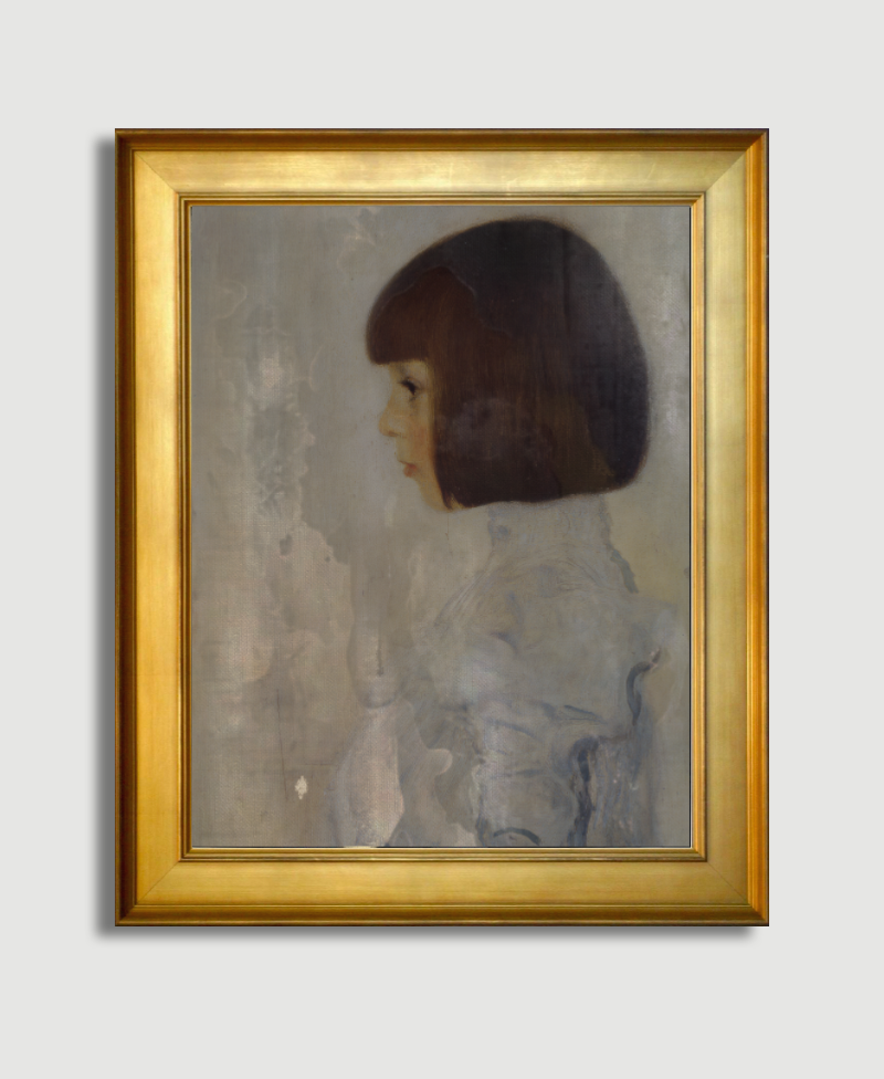 "OXIDIZED PORTRAIT OF PAGE"